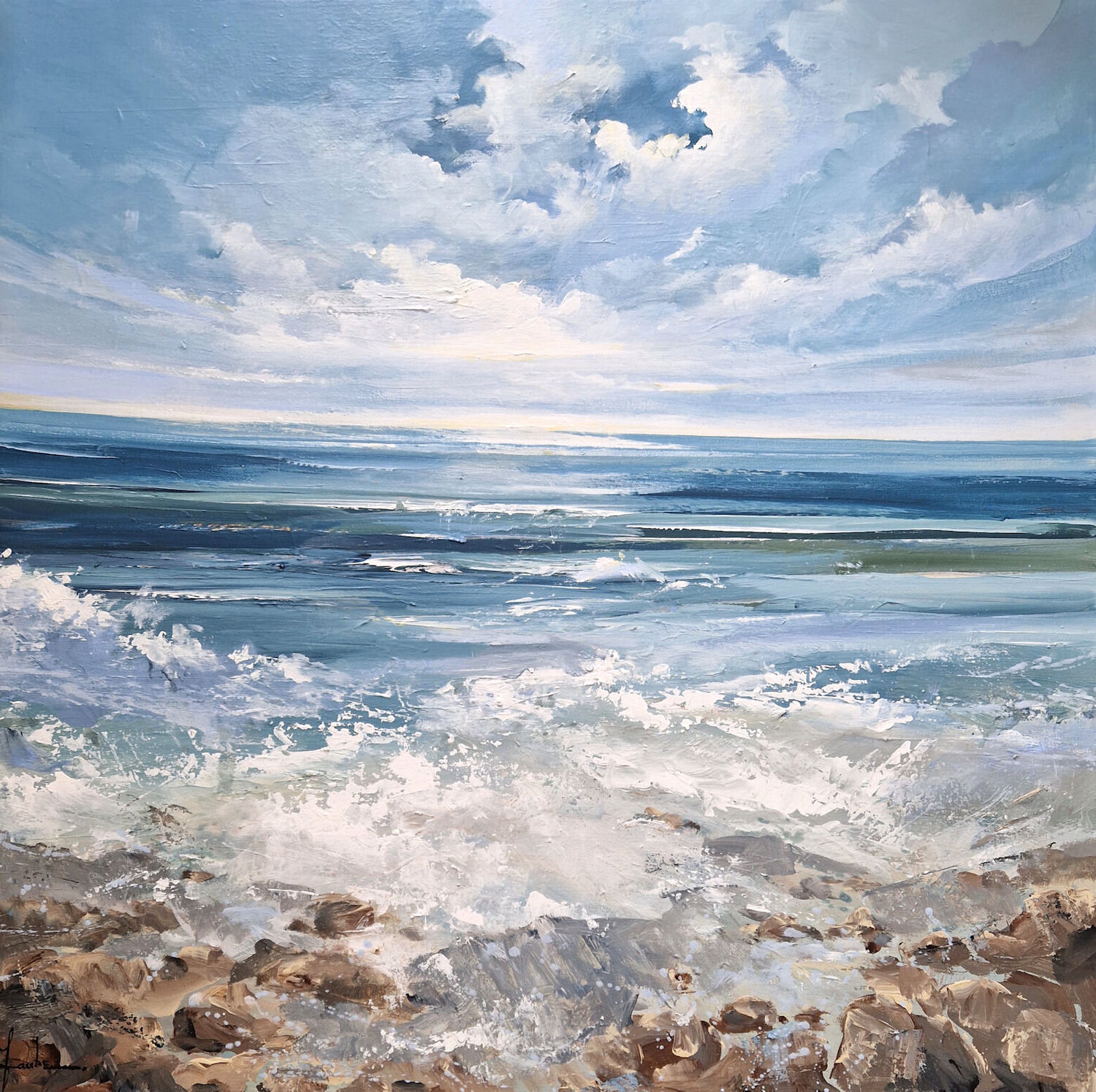 Light at the North Sea Irina Laube Original painting for sale