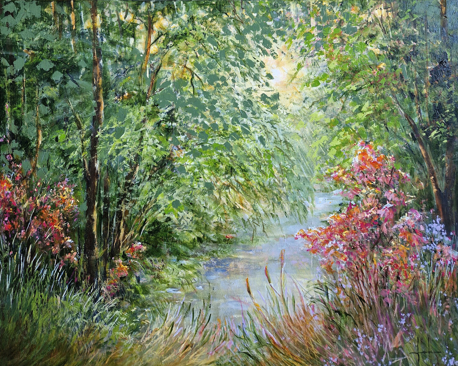 Forest in Bloom Irina Laube Original painting for sale
