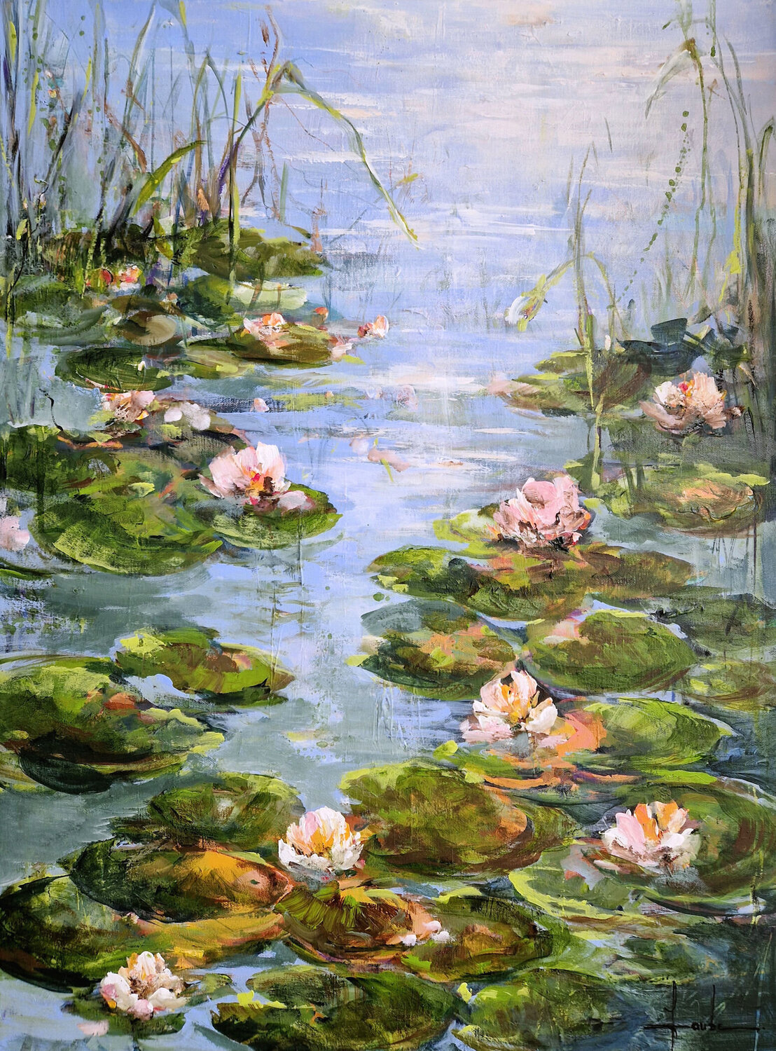 Floating Harmony II Irina Laube Originalgemälde zu verkaufen