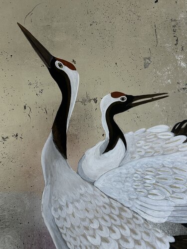 The Cranes Tsuru by Margarita Kunizheva, Painting for Sale on Select