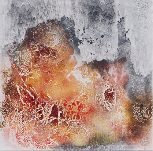 "FOSSILE ZEICHEN" by Thomas Girbl, Painting for Sale on Select