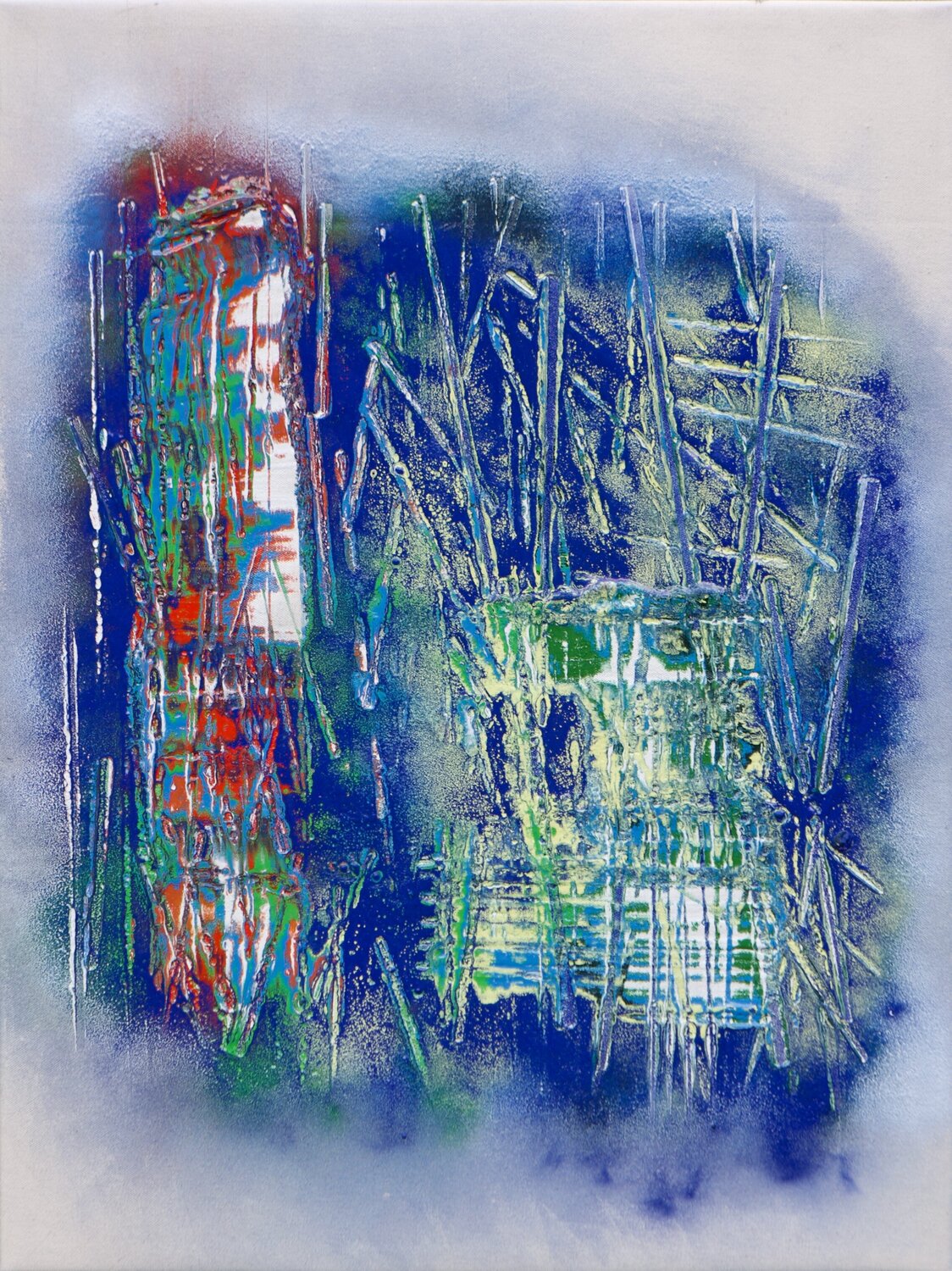 "Burned Colors" Thomas Girbl Original painting for sale
