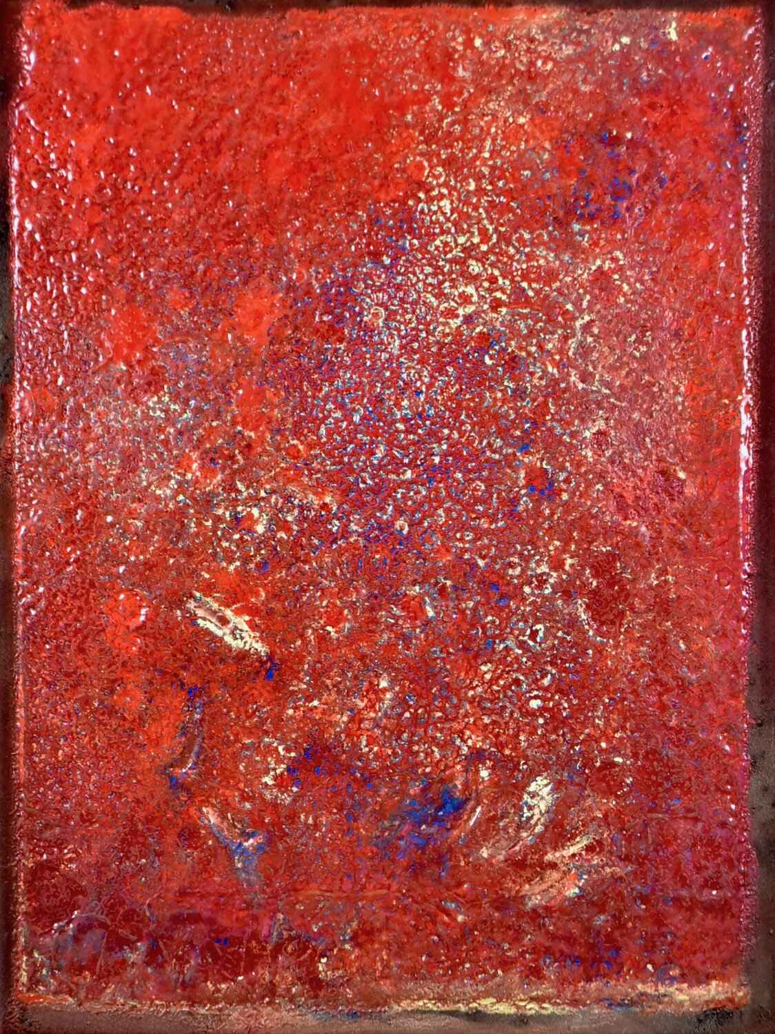 "Rote Erde 01" Thomas Girbl Original painting for sale