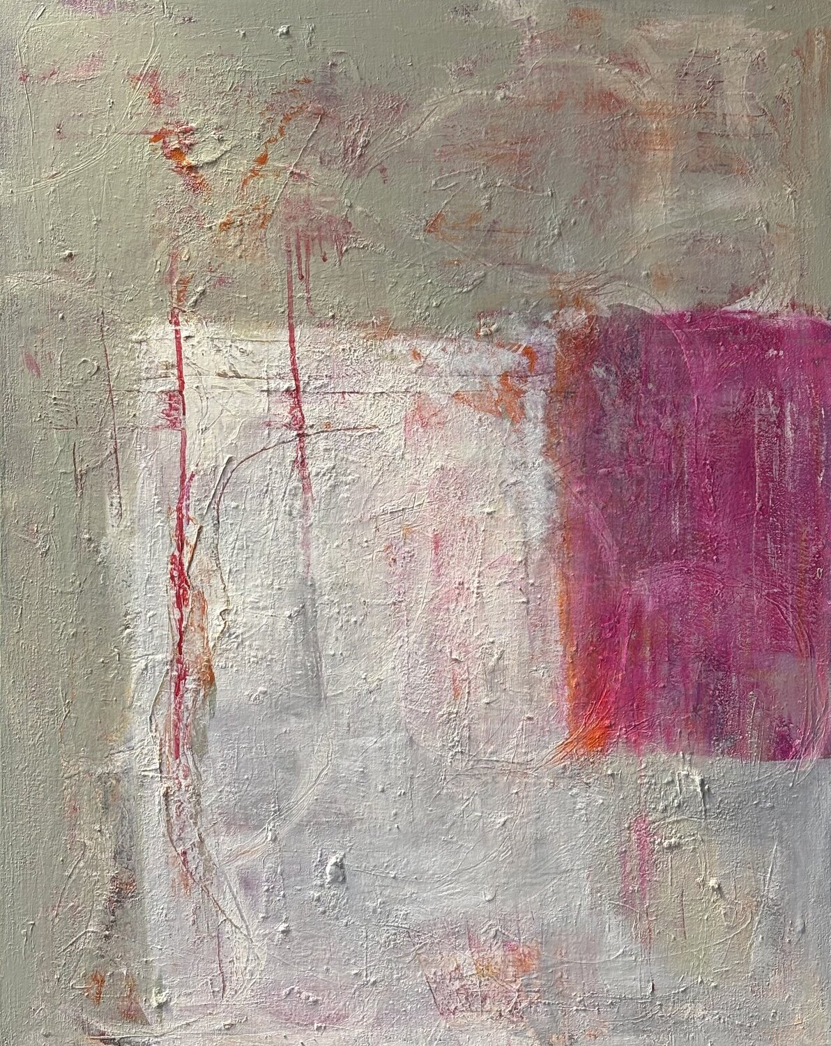 Grau und Magenta I Petra Kirsten Original painting for sale