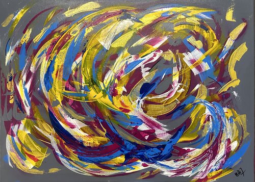 Dancing Waves by Roland Mittermeier, Painting for Sale on Select