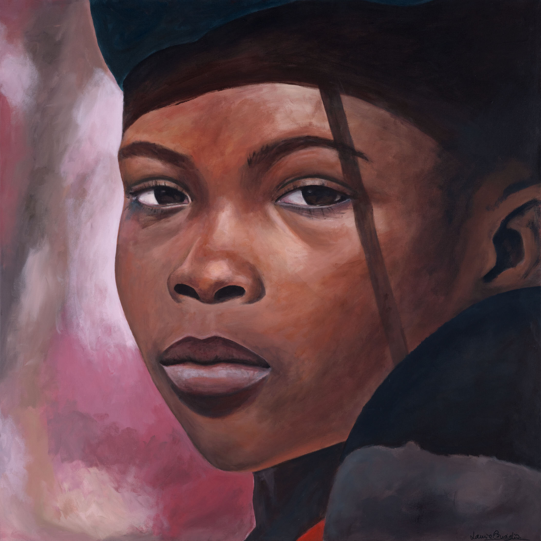 Jeune femme sur le marché de Foumban