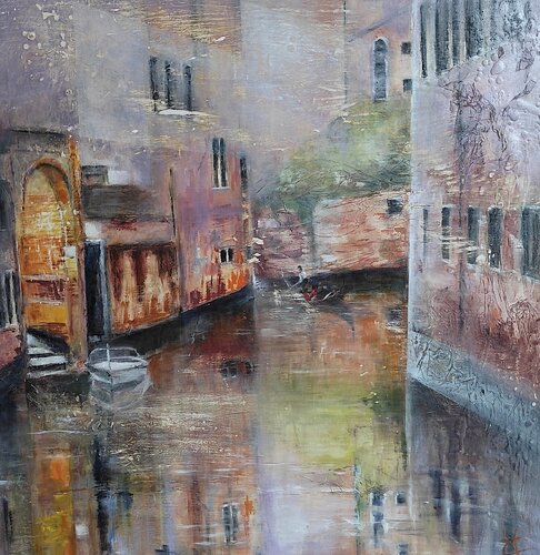 Riflessi veneziani.. by VALNEA CARNIEL, Painting for Sale on Select