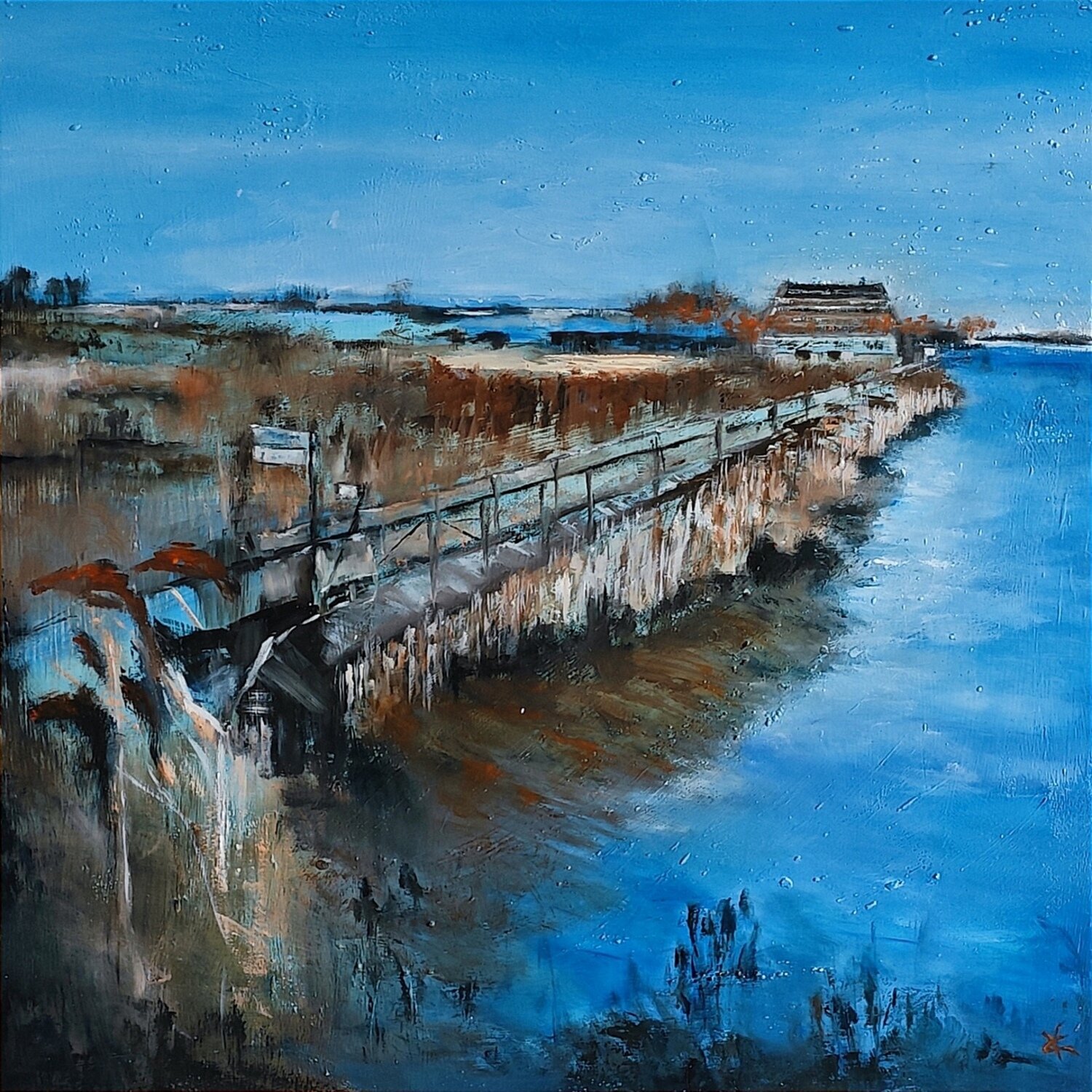 PAESAGGIO LAGUNARE VALNEA CARNIEL Original painting for sale
