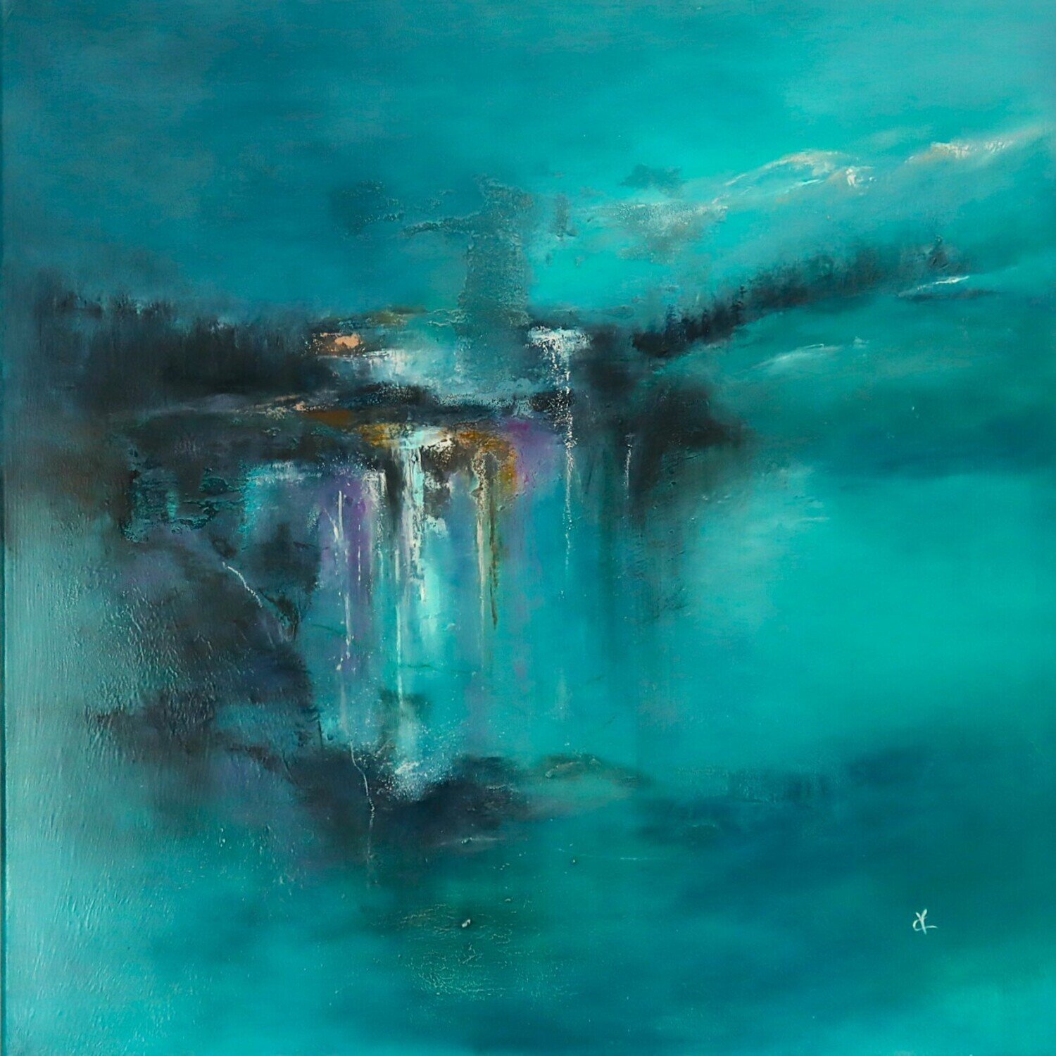 SILENZIO D'ALTA QUOTA VALNEA CARNIEL Original painting for sale