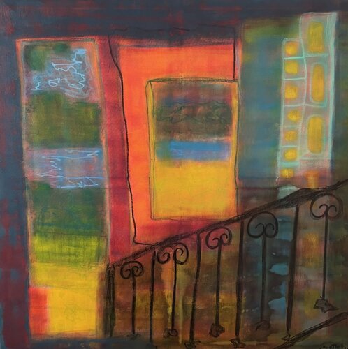 Mit der Hand entlang by Denise Jacottet, Painting for Sale on Select