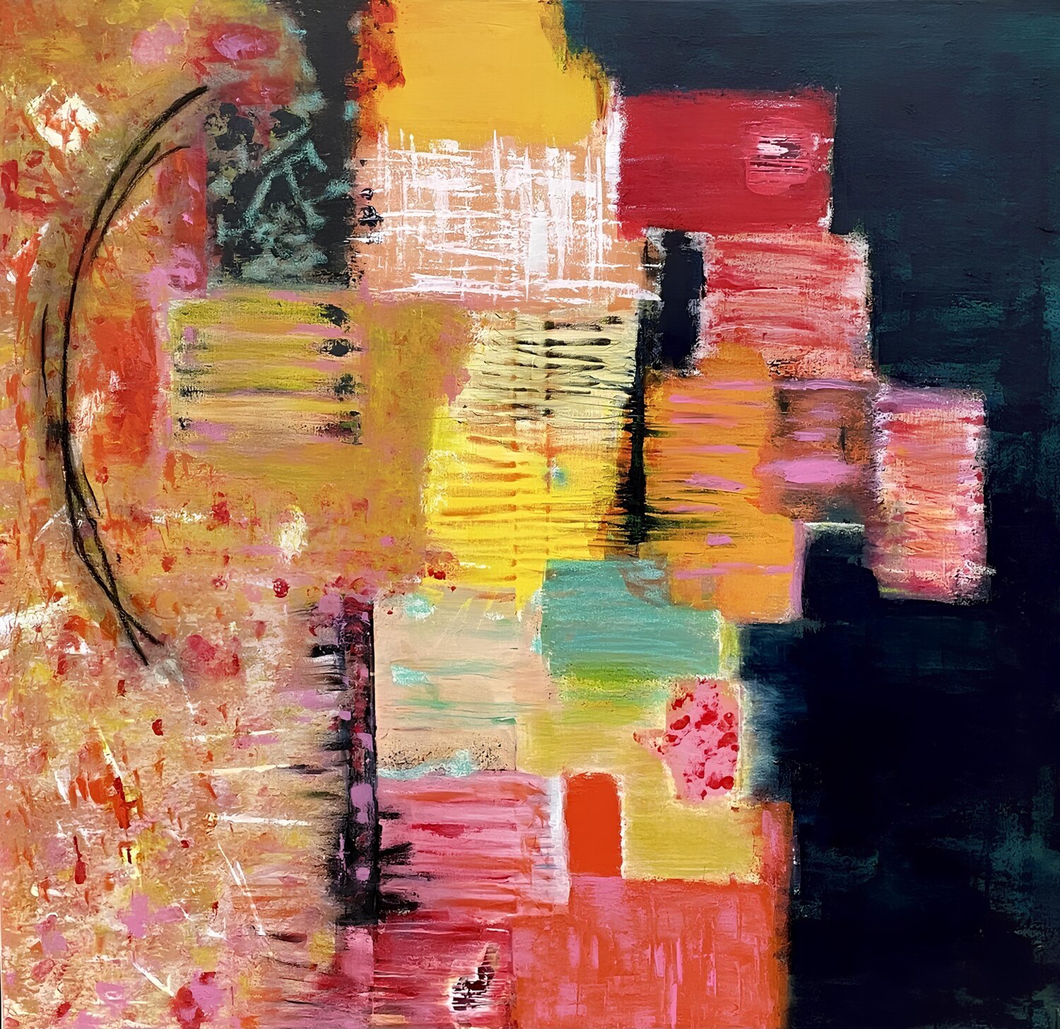 Frischluft Denise Jacottet Original painting for sale