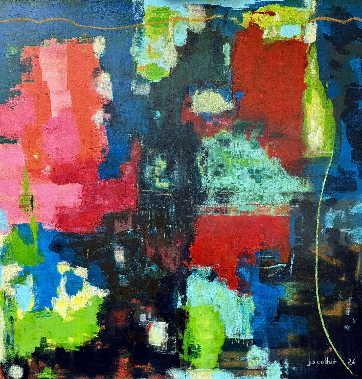 Nepotismus Denise Jacottet Original painting for sale