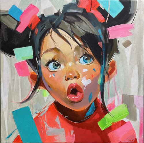 WOW Effect – The Magic of Pure Emotions by Mariia Kotiuzhynska, Painting for Sale on Select