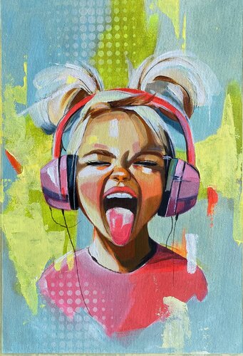 Wild Beat by Mariia Kotiuzhynska, Painting for Sale on Select