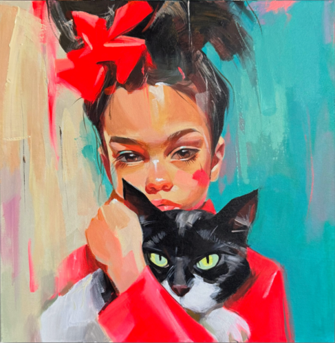 Two Worlds by Mariia Kotiuzhynska, Painting for Sale on Select