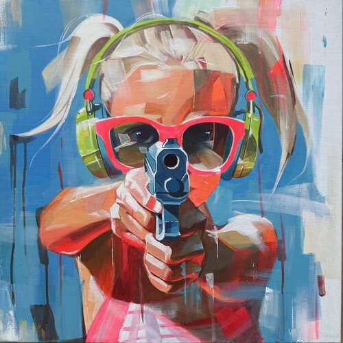 Trick or treat by Mariia Kotiuzhynska, Painting for Sale on Select