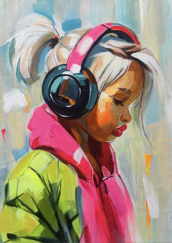 In My Head by Mariia Kotiuzhynska, Painting for Sale on Select