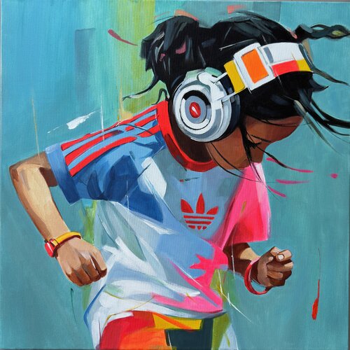 Beat Goes On by Mariia Kotiuzhynska, Painting for Sale on Select