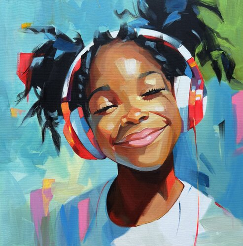 Sunny by Mariia Kotiuzhynska, Painting for Sale on Select