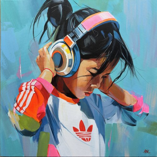 Volume Up Life by Mariia Kotiuzhynska, Painting for Sale on Select