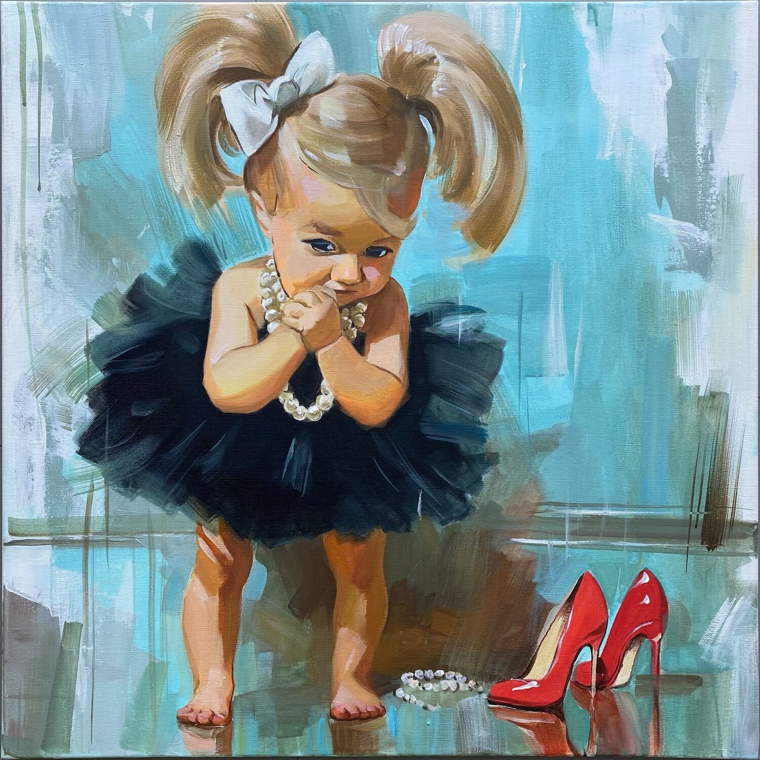 Little Big Dreams Mariia Kotiuzhynska Original painting for sale
