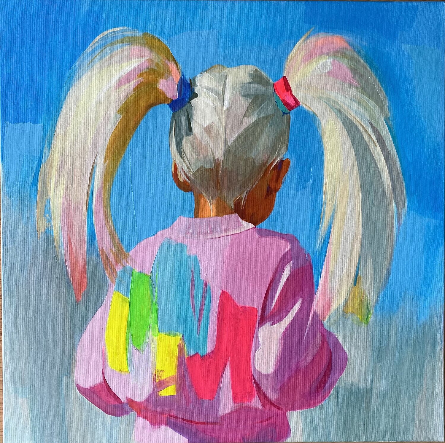 Follow me Mariia Kotiuzhynska Original painting for sale