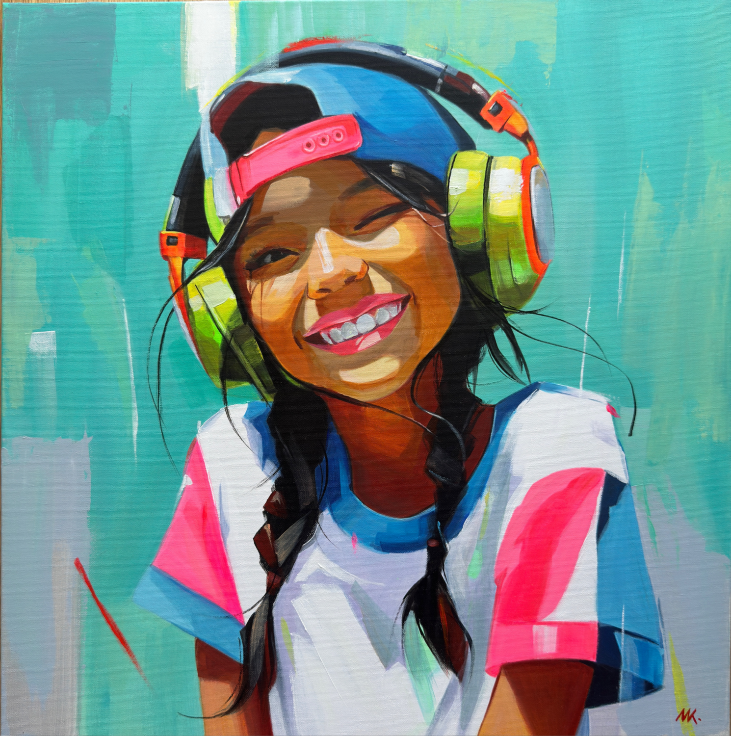 Sound of Happiness Mariia Kotiuzhynska Original painting for sale
