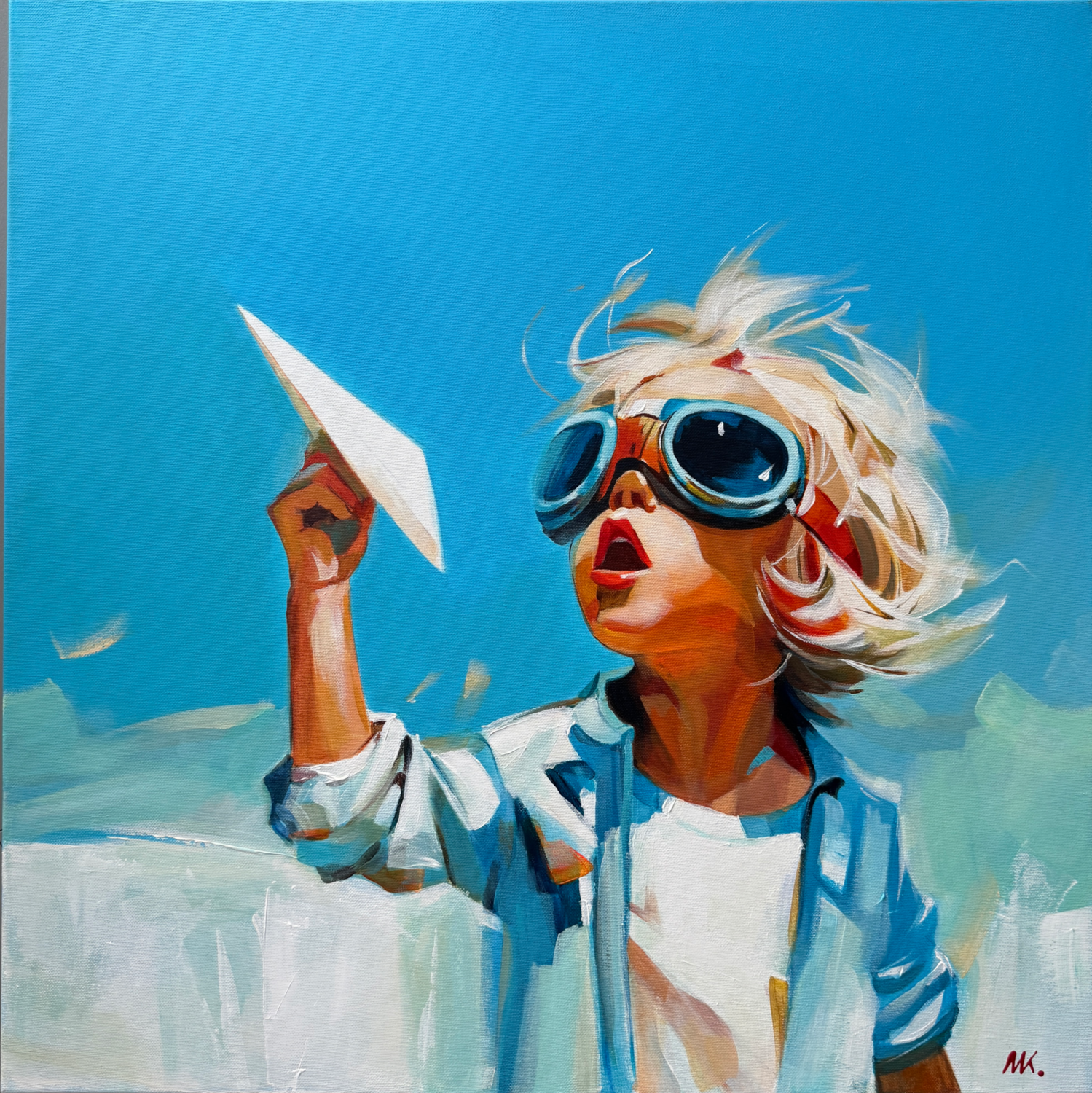 Follow the wind Mariia Kotiuzhynska Original painting for sale