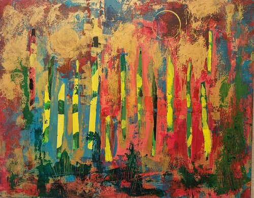 Fantastic forest by Liliana Georgeta Barna, Painting for Sale on Select