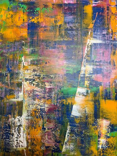 Double lights by Liliana Georgeta Barna, Painting for Sale on Select