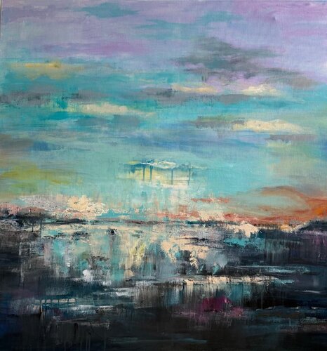 Veil of Quiet Light by Liliana Georgeta Barna, Painting for Sale on Select