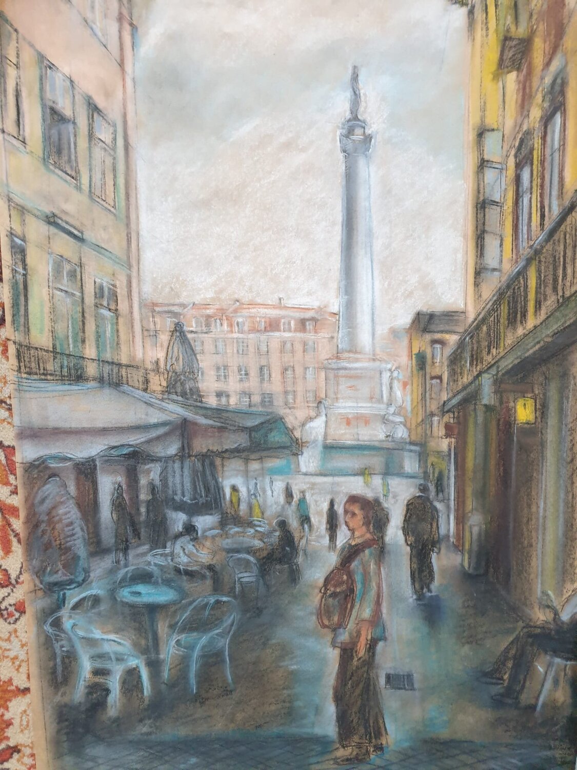 Lisbon Liliana Georgeta Barna Original painting for sale