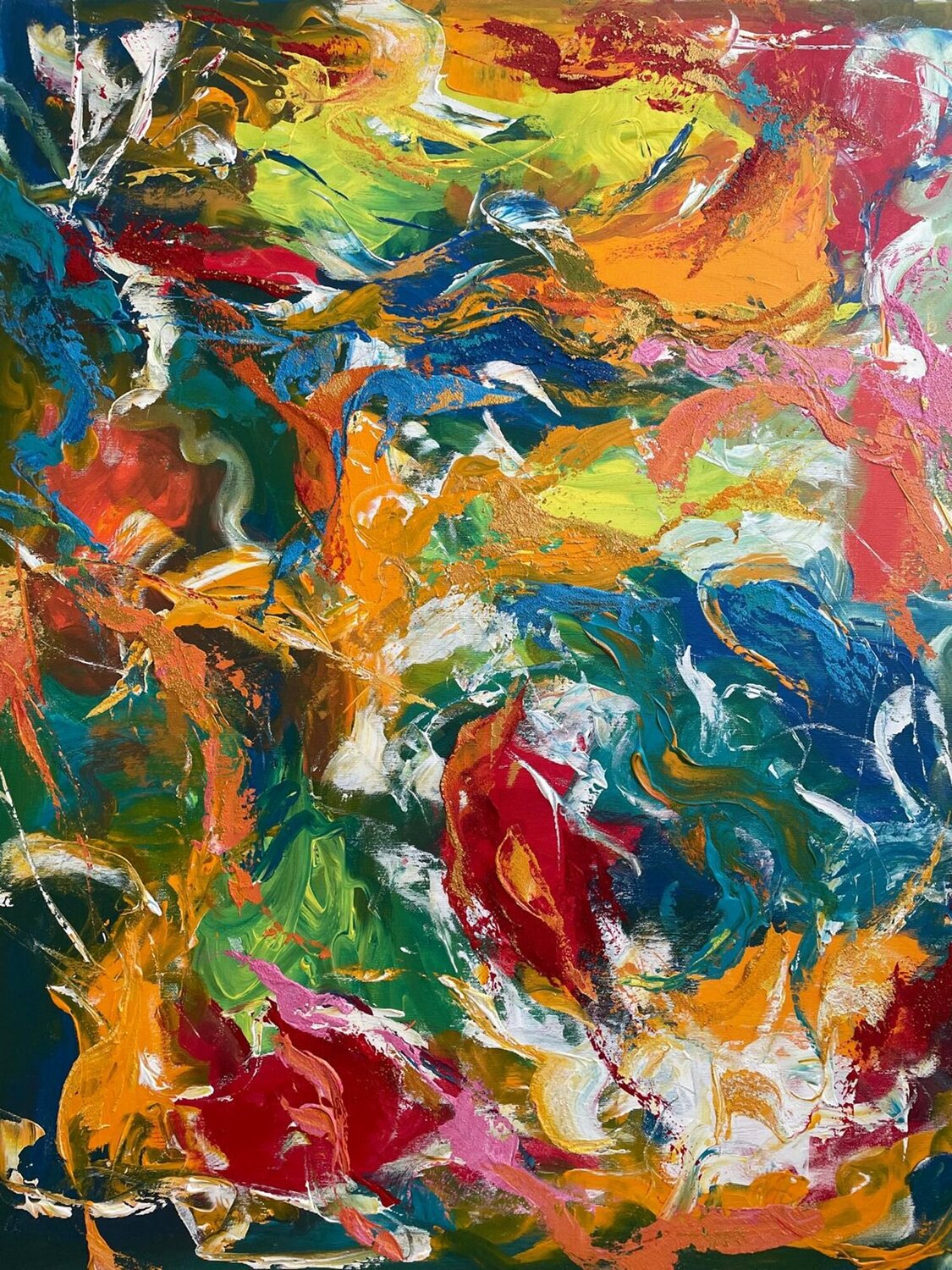 Vortex of Color Liliana Georgeta Barna Original painting for sale