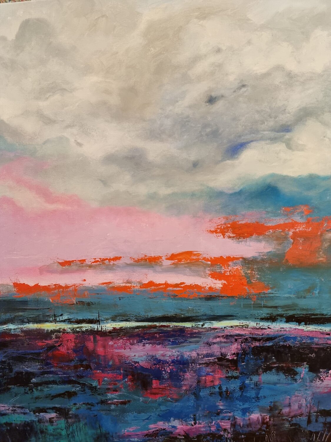 Shifting Horizons Liliana Georgeta Barna Original painting for sale