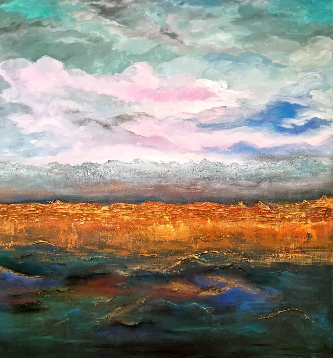 Treasures of the Earth Liliana Georgeta Barna Original painting for sale