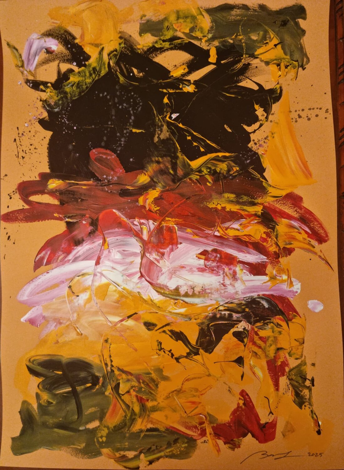 Inner Eruption Liliana Georgeta Barna Original painting for sale