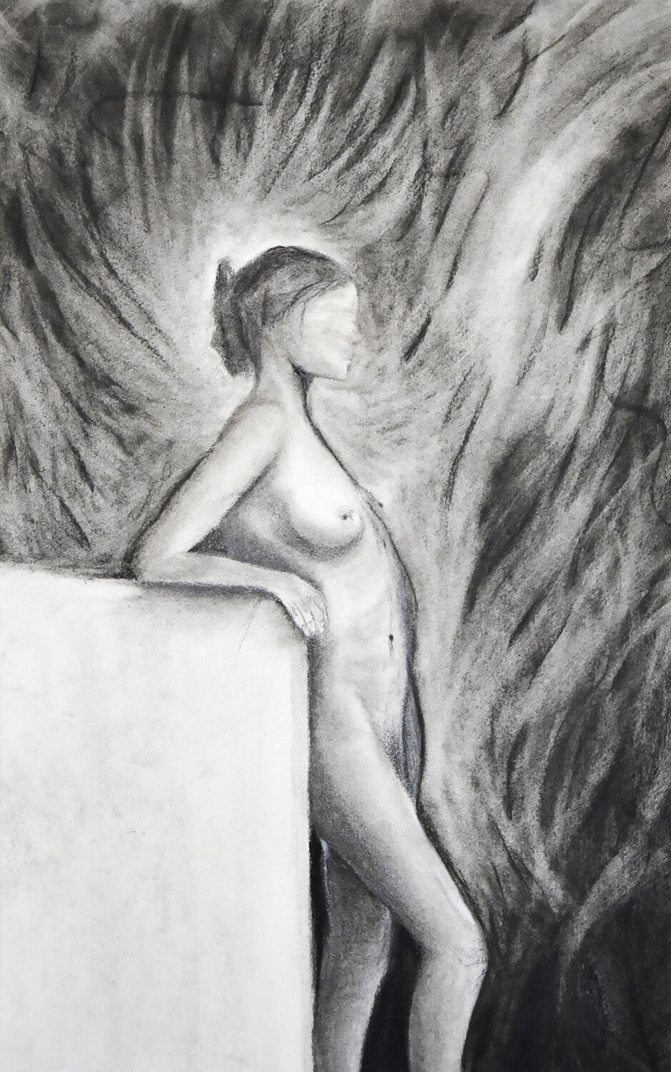 Gabriela en llamas Davaro David Original painting for sale