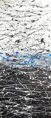 stroke on lines by Elmar Hund artjust, Painting for Sale on Select