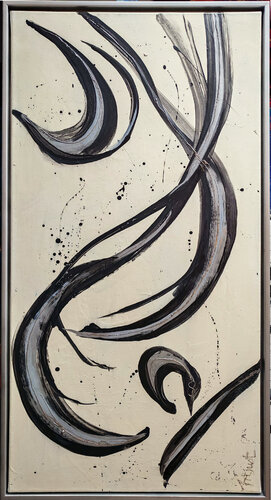 Silverline II by Elmar Hund artjust, Painting for Sale on Select