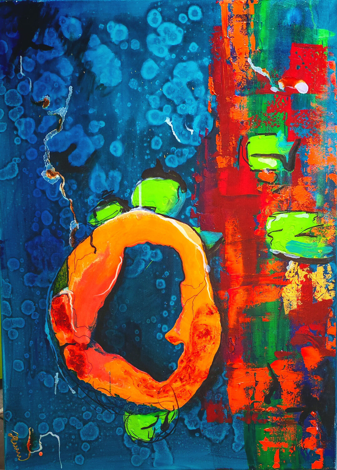 Sugar Ring Elmar Hund artjust Original painting for sale