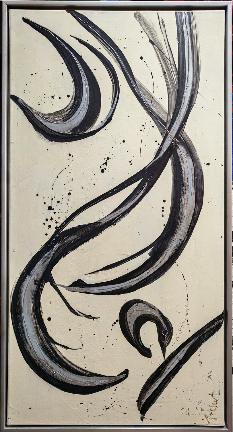 Silverline II Elmar Hund artjust Original painting for sale