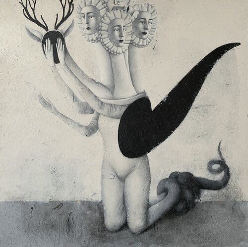 The Monster Of My Forgiveness by Svetlana Rumak, Painting for Sale on Select