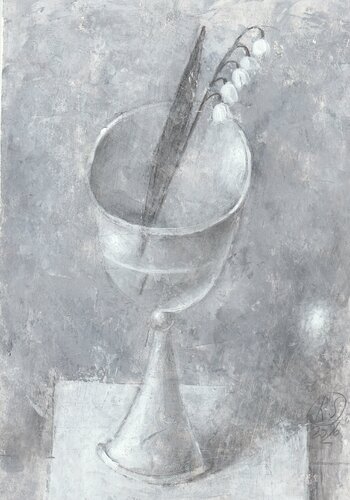Lily of the Valley and a Fleck of Sunlight by Svetlana Rumak, Painting for Sale on Select