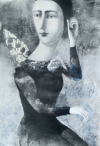 Language Of Absurd Gestures by Svetlana Rumak, Painting for Sale on Select