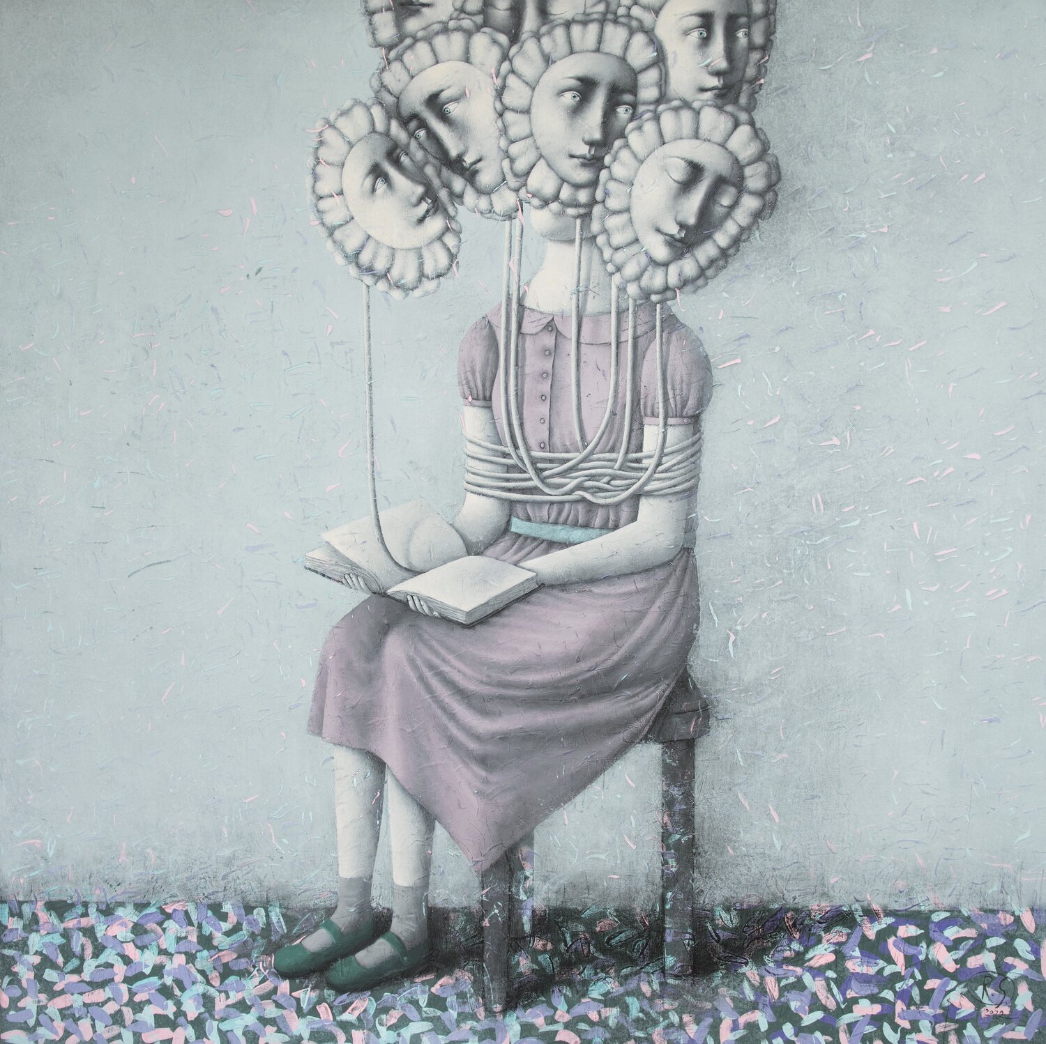 The Reading Girl Svetlana Rumak Original painting for sale