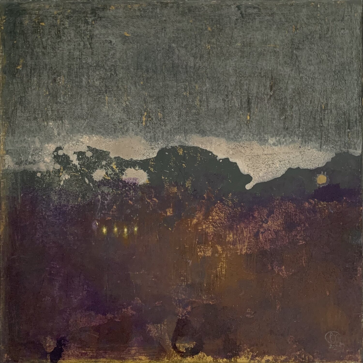 Lights That Run Away From Me Again And Again Svetlana Rumak Original painting for sale