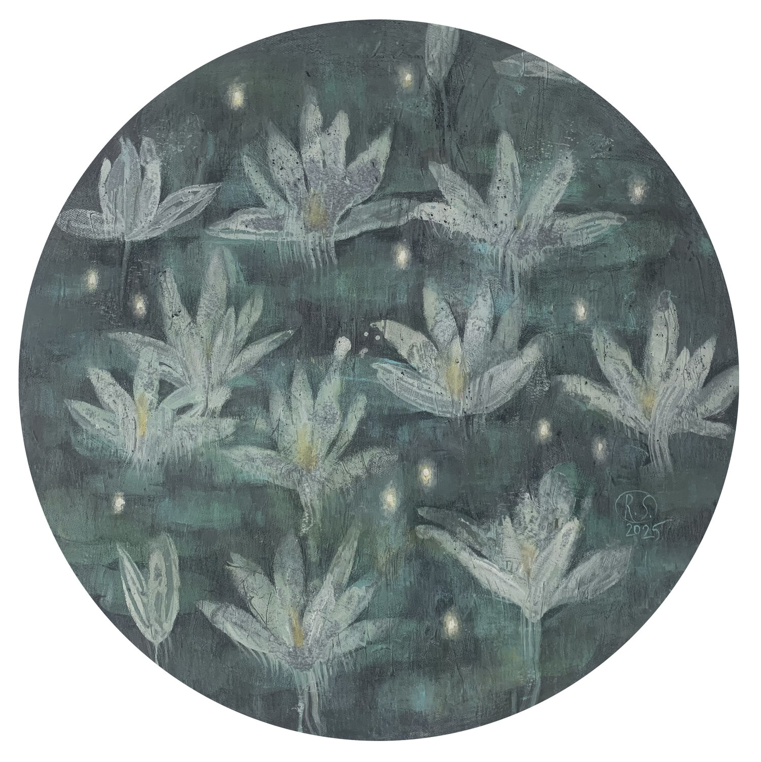 Lights of Forest Lake. 2 Svetlana Rumak Original painting for sale