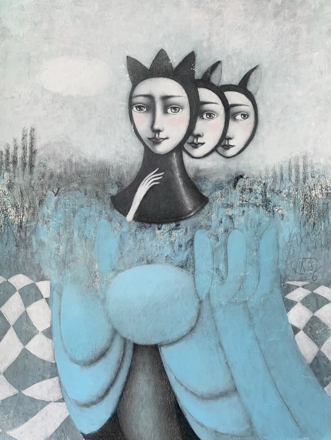 The Queen’s Move Svetlana Rumak Original painting for sale