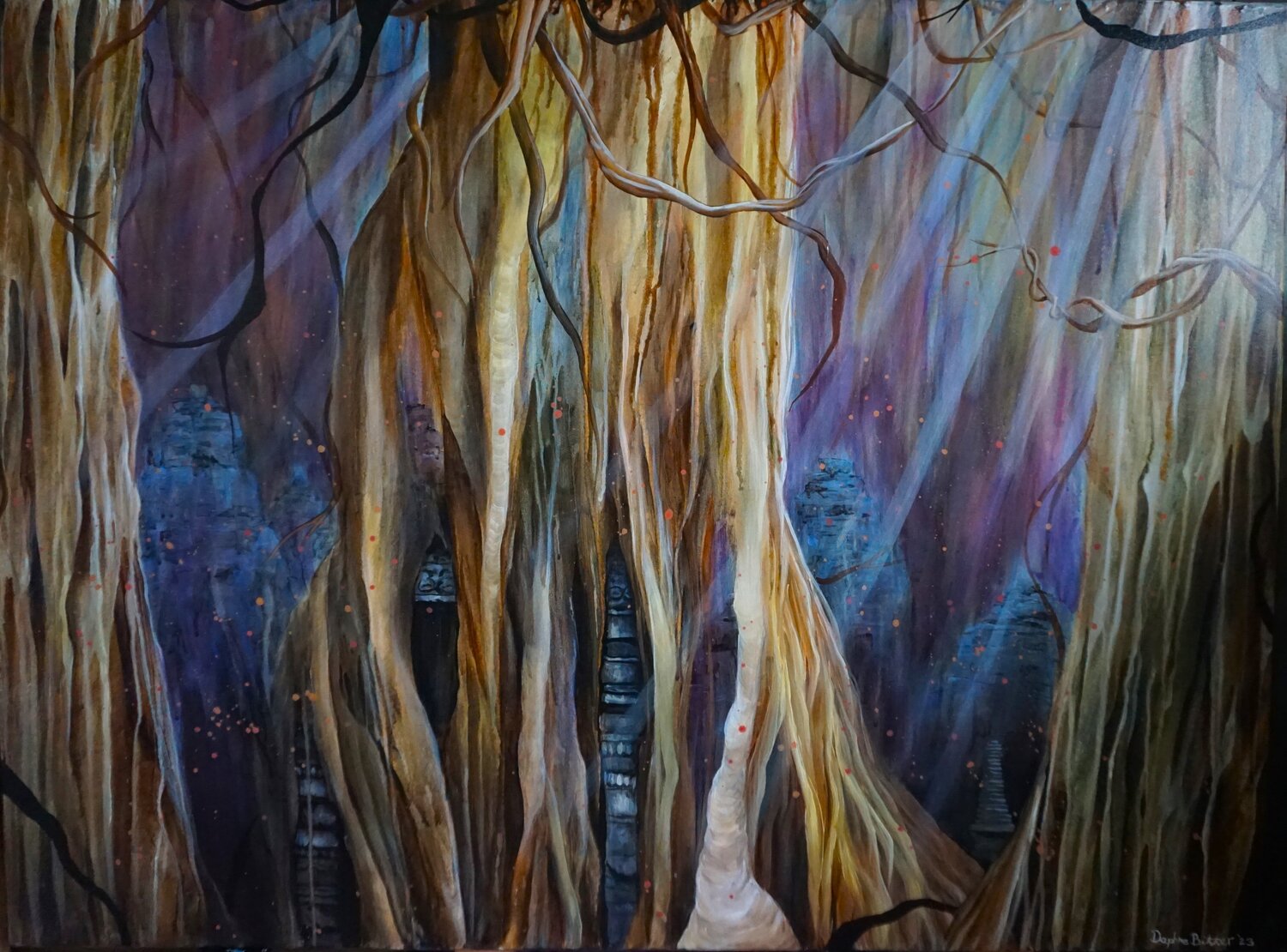 Ancient wisdom Daphne Bitter Original painting for sale