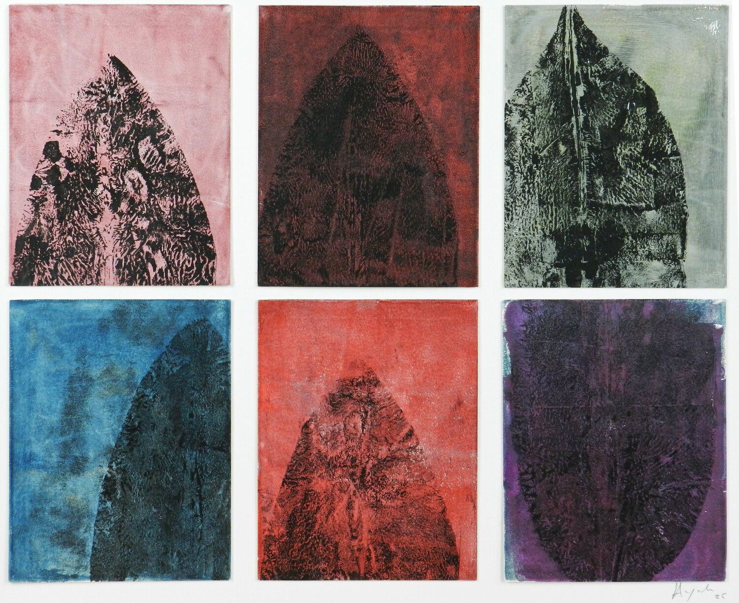 Erbium - Polyptyque - 6 #1 Alfredo YACHE Original painting for sale